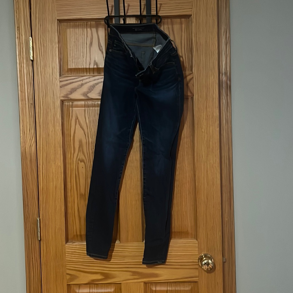 Ag Blue High-Rise Skinny Jeans
